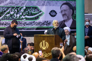 سخنرانی «محمدجواد ظریف» وزیر سابق امور خارجه در مراسم وداع با پیکر حجت الاسلام دعایی