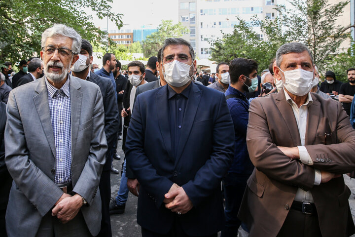 مراسم تشییع پیکر سیدمحمود دعایی از موسسه اطلاعات برگزار شد/ همه آمدند