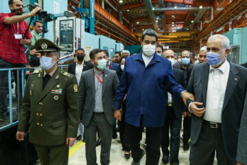 Nicolás Maduro, en visite à MAPNA, un des plus grandes entreprises iraniennes d'ingénierie et d'énergie 