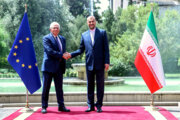 یورپی یونین کی خارجہ پالیسی کے سربراہ کی ایرانی وزیر خارجہ سے ملاقات
