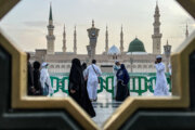 Religiöse Rituale der Hajj in Medina