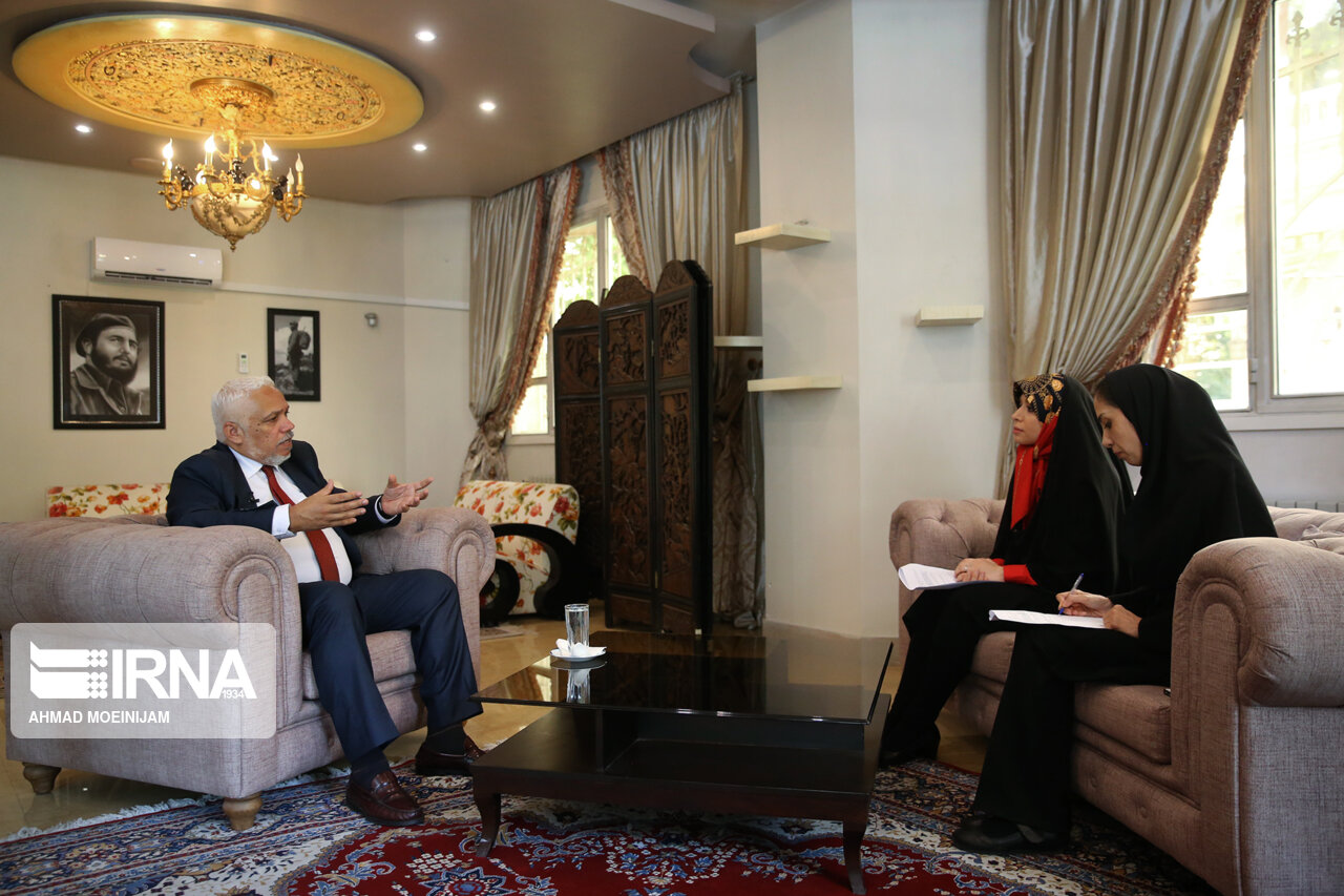 Entrevista concedida en exclusiva a IRNA por Alberto González Casals, embajador de Cuba en Irán