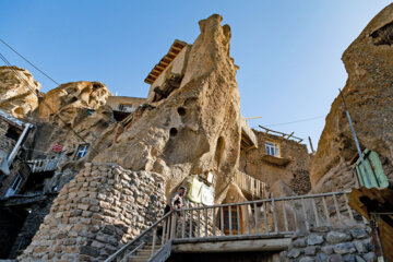 El pueblo rocoso de Kandovan en el noroeste de Irán
