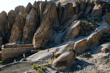 El pueblo rocoso de Kandovan en el noroeste de Irán
