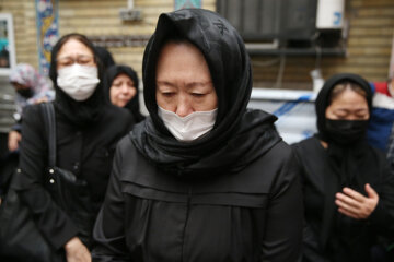 Funeral por la madre japonesa “Saba Babei” en Teherán