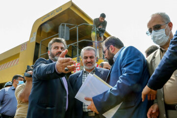 بازدید «رضا فاطمی امین» وزیر صنعت، معدن و تجارت از  کارخانه کنستانتره سیرجان