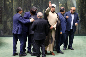 حجت الاسلام «احد آزادیخواه» نماینده مردم ملایر در جلسه علنی مجلس شورای اسلامی