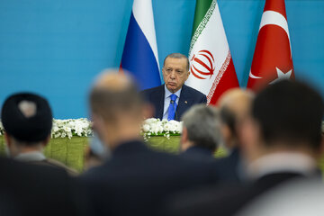 «رجب طیب اردوغان» رییس جمهور ترکیه در نشست خبری هفتمین «اجلاس سران کشورهای ضامن روند آستانه» 