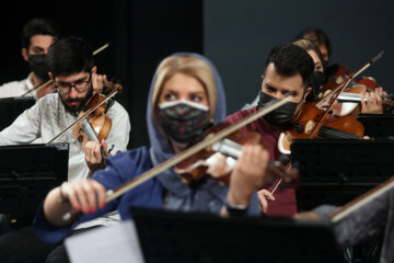 Répétition de l'Orchestre symphonique de Téhéran