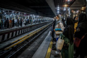 سرگردانی مسافران بخاطر نقص فنی در خط چهار مترو پایتخت