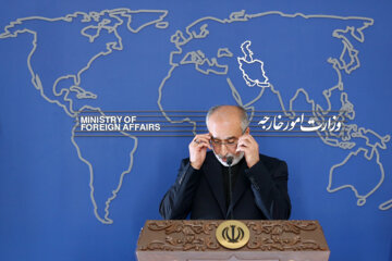 Conférence hebdomadaire de presse du porte-parole du ministère des A.E., ce lundi, premier août 2022 au siège du ministère iranien des Affaires étrangères à Téhéran. 