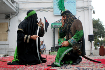 تغزیه‌خوانی در پیاده راه فرهنگی رشت‎‎‎‎