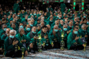 İmam Rıza Türbesi'nde Aşura Gecesi Hutbe Okuma Töreni