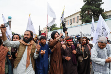 جشن خیابانی اولین سالگرد پیروزی طالبان در کابل