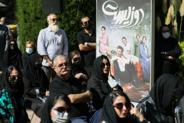 «امیر شهاب رضویان» کارگردان سینما در مراسم تشییع پیکر «بابک برزویه»