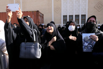 تشییع پیکر دو شهید مدافع امنیت در شیراز