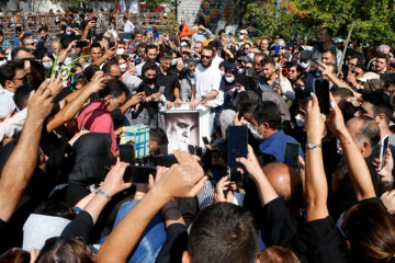 مراسم تشییع «هوشنگ ابتهاج»-رشت