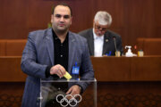 Salimi, Irans Vertreter bei den Intl. Gewichtheberverband-Wahlen