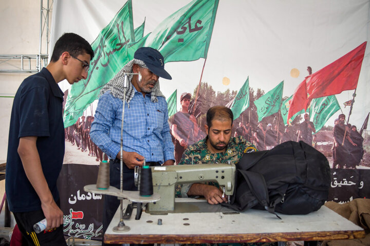 خدماترسانی جهادی موکبها به زوار اربعین در مرز خسروی