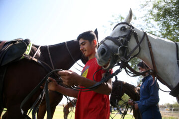 La final de las competiciones de polo femenino en Irán