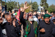 راهپیمایی جاماندگان اربعین در کرمانشاه برگزار شد