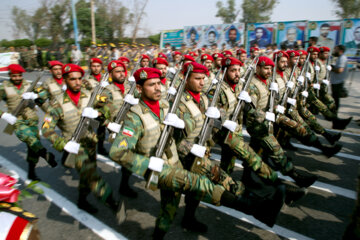 Military parade in Ahwaz 