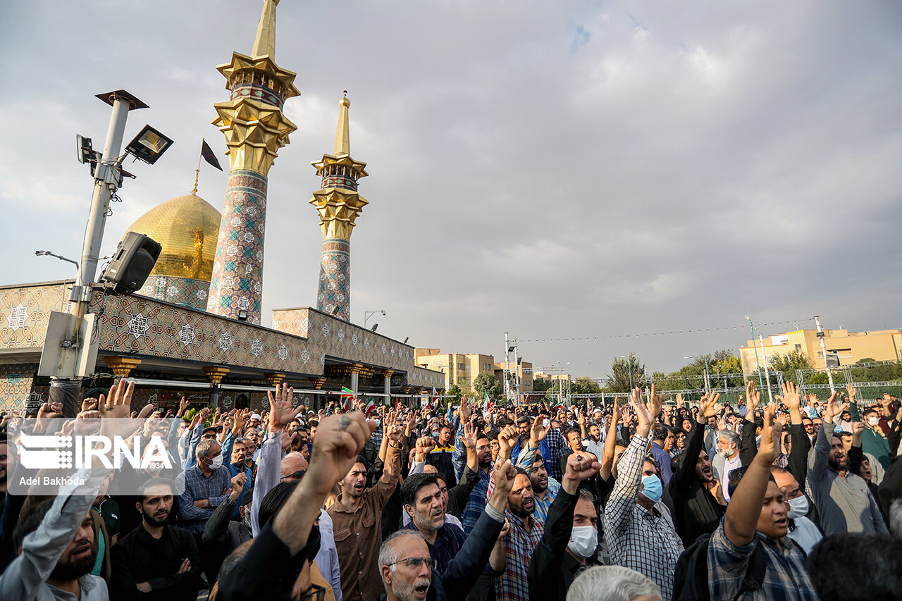 مردم همدان اغتشاش برای تخریب اموال عمومی و هتک حرمت مقدسات را محکوم کردند