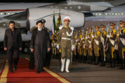 نیویارک سے ایرانی صدر کی واپسی کے مناظر
