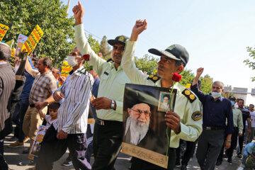 راهپیمایی در اعتراض به اتفاقات اخیر- بجنورد