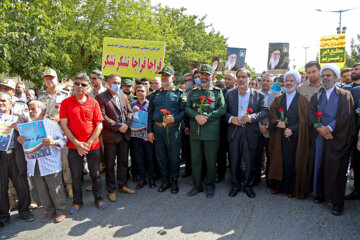 راهپیمایی در اعتراض به اتفاقات اخیر- بجنورد