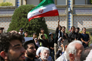 راهپیمایی در اعتراض به اتفاقات اخیر- مشهد