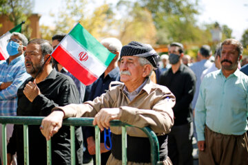 راهپیمایی مردم سنندج در محکومیت رفتارهای هنجارشکنانه