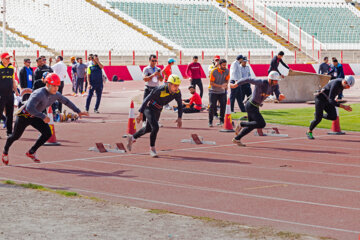 13e Olympiade sportive opérationnelle des pompiers à Tabriz (dernière étape) 