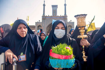 آیین استقبال از کاروان نمادین حضرت معصومه(س)