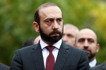  «آرارات میزوریان» وزیر امور خارجه جمهوری ارمنستان در مراسم افتتاح سرکنسولگری ایران در قاپان ارمنستان