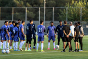 Training der Fußballnationalmannschaft im Azadi-Stadion