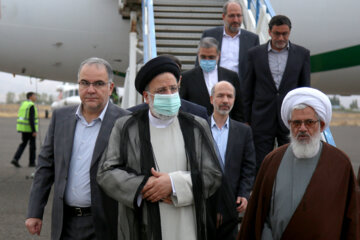 ورود آیت‌الله «سیدابراهیم رییسی» رئیس جمهور به زنجان