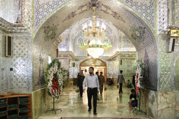 El mausoleo de Shah Cheraq después del atentado terrorista
