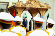 El presidente iraní recibe oficialmente al primer ministro armenio en Saadabad
