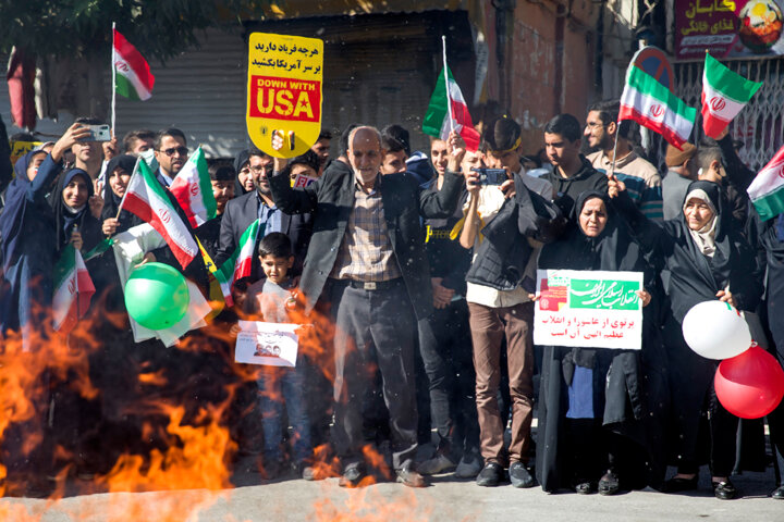 بیعت مجدد کرمانشاهیان مرزدار با انقلاب و رهبری در ۱۳ آبانی باشکوه