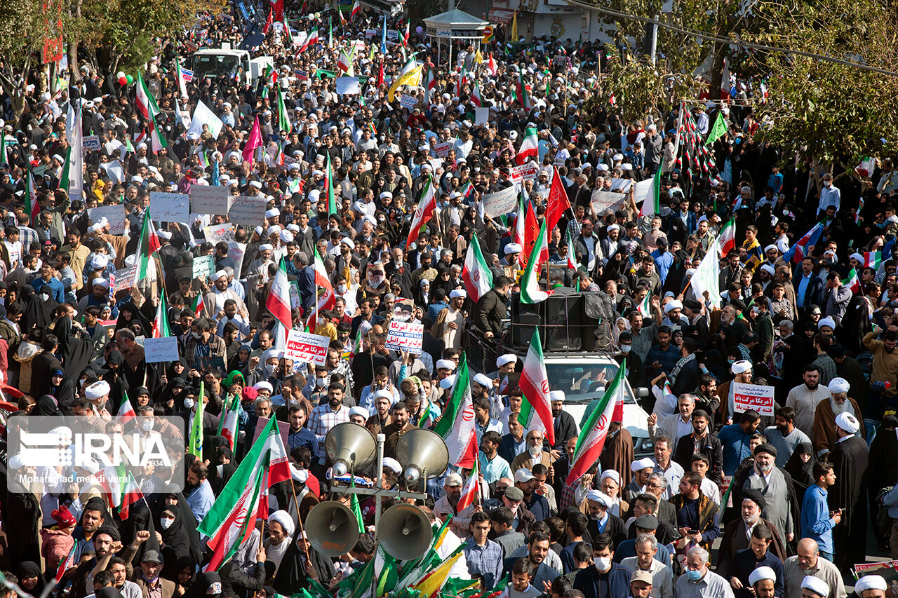 قدردانی شورای تبلیغات اسلامی قم از حضور حماسی مردم در راهپیمایی ۱۳ آبان