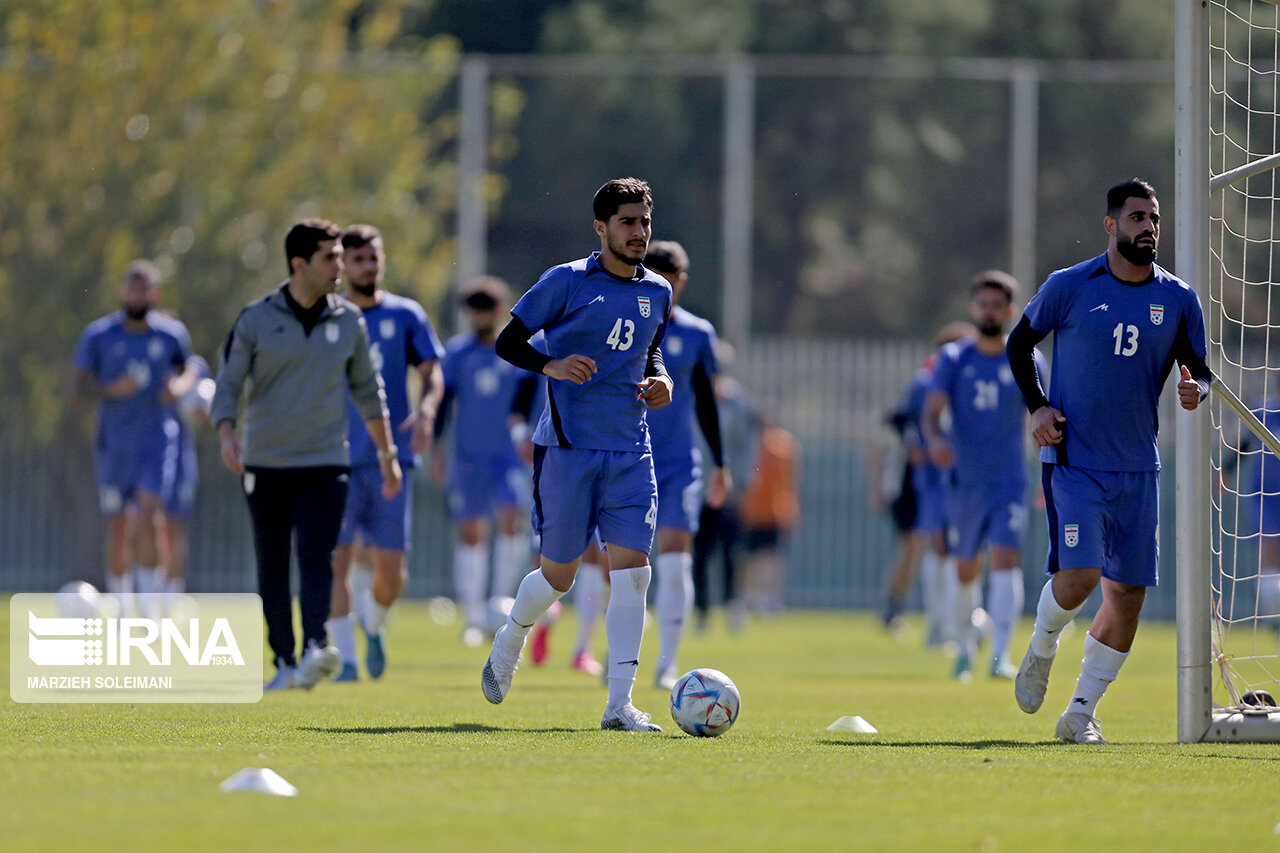 IRNA Español Entrenamiento de la selección de fútbol de Irán
