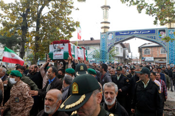تشییع پیکر شهید «مجید یوسفی» در آستانه اشرفیه