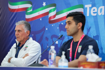 El primer entrenamiento de la selección de fútbol de Irán en Qatar