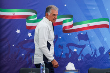 El primer entrenamiento de la selección de fútbol de Irán en Qatar