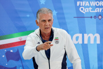 El primer entrenamiento de la selección de fútbol de Irán en Qatar