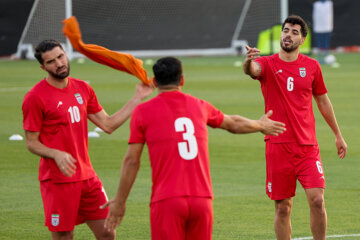 دومین تمرین رسمی بازیکنان تیم ملی فوتبال در قطر
