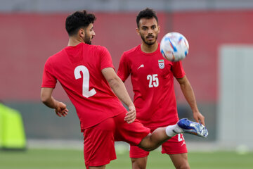 Qatar 2022: deuxième séance d'entrainement de l'équipe nationale d’Iran à Doha