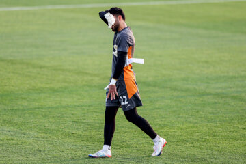 Entrenamiento del equipo nacional de futbol en Doha