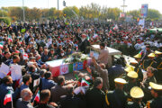 Die Trauerfeier für Sicherheitsmärtyrer in Isfahan
